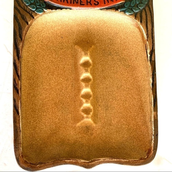 Vintage Mariner's Inn Nautical Ashtray Oversized Sailing Ship 5.5" x 9" - Picture 3 of 10